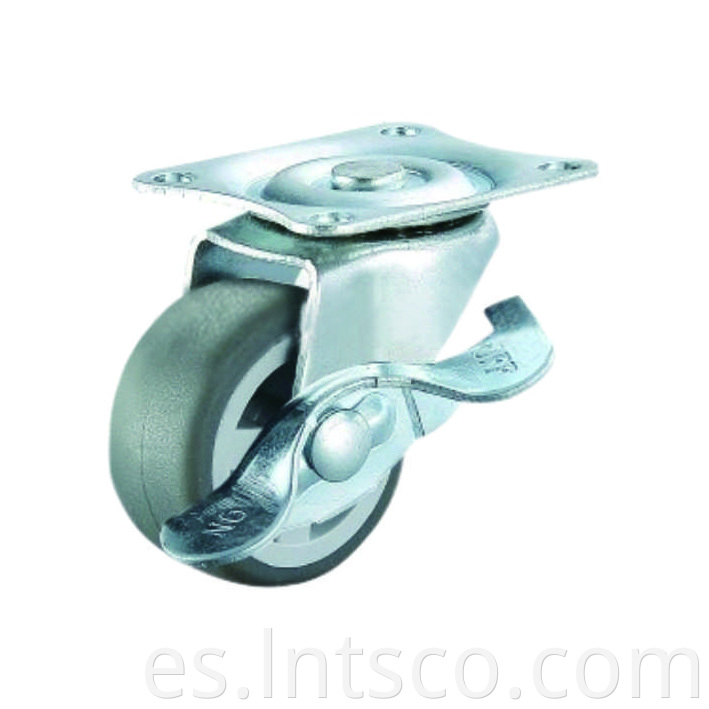 Furniture TPR Side Brake Caster Wheels